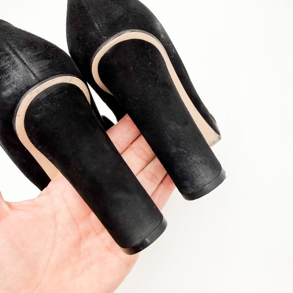 Gucci GG Marmont Fringe Black Loafer Block Heel Pumps EU 37 US 7 - Picture 16 of 16